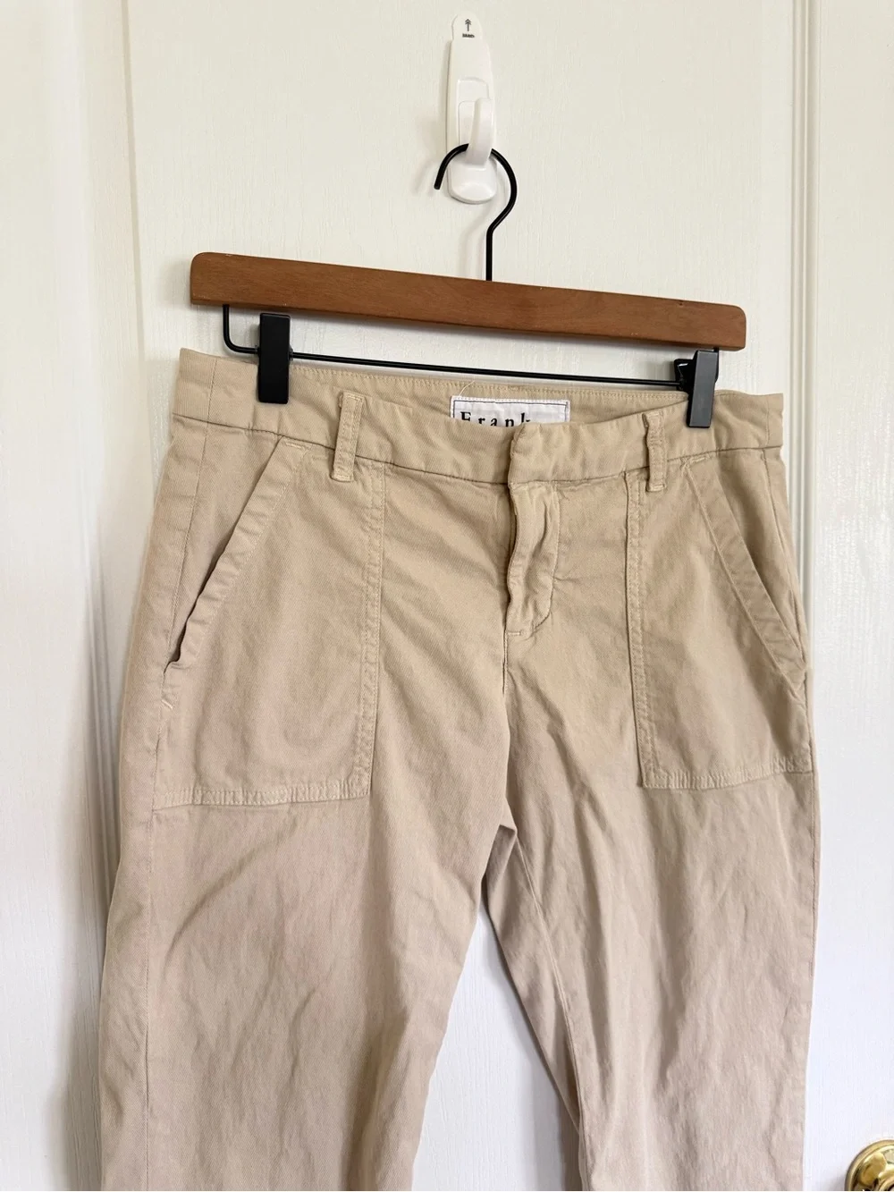 Frank & Eileen Blackrock Utility Ankle Pant in Tan
